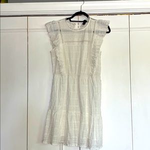 White dress with lace